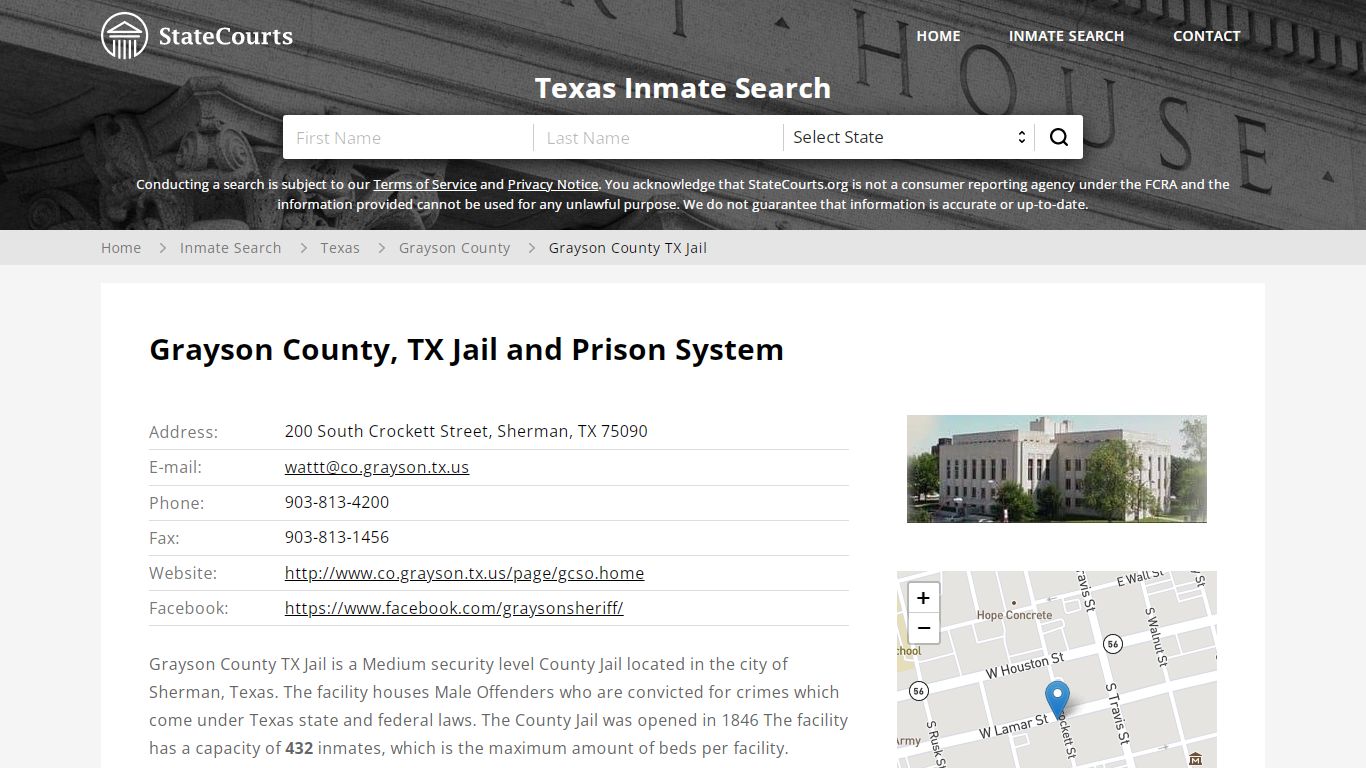 Grayson County TX Jail Inmate Records Search, Texas ...
